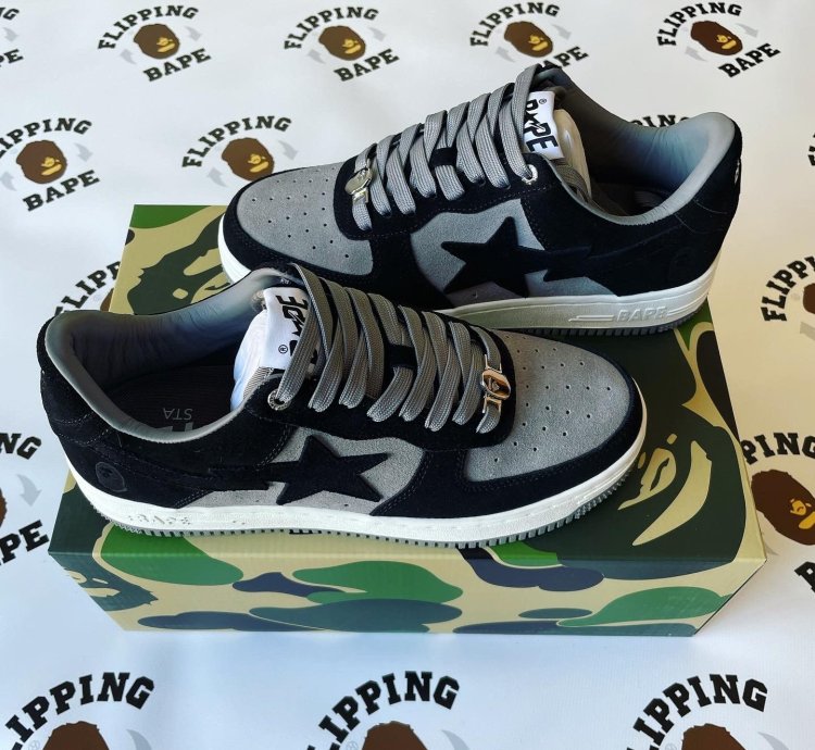 Bape Sta Black Suede