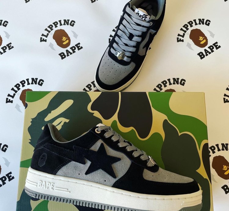 Bape Sta Black Suede
