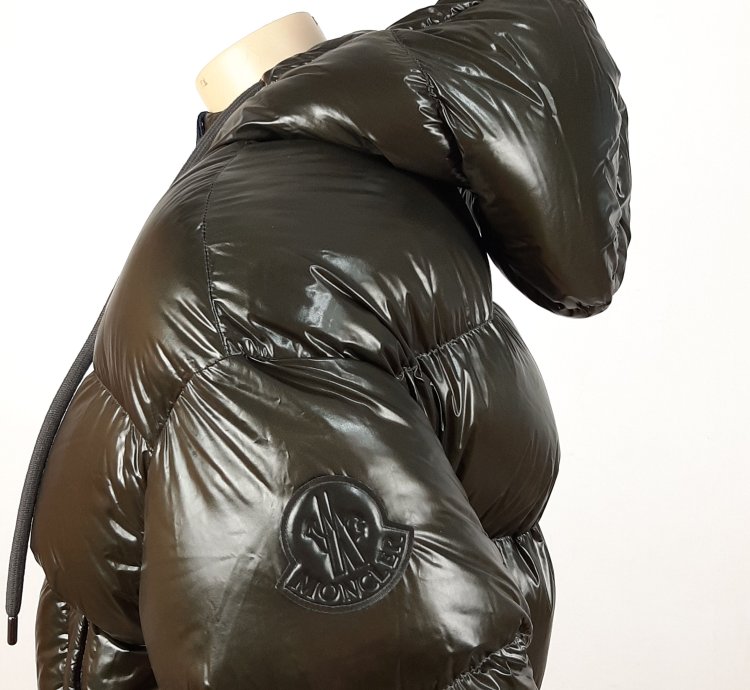 Moncler Runio Down Jacket Green Size 3 Oversized Women