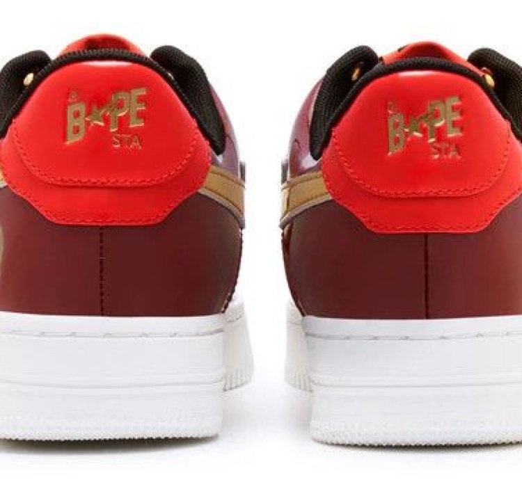 Bape Sta Chinese New Year Red Gold Size 12