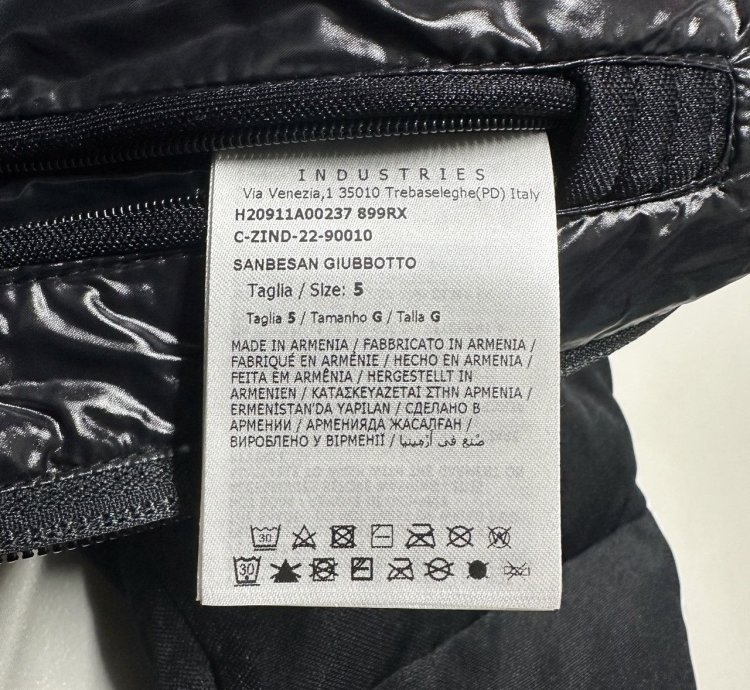 Moncler Sanbesan Mens Puffer Jacket Black Size 5 2xl 3xl