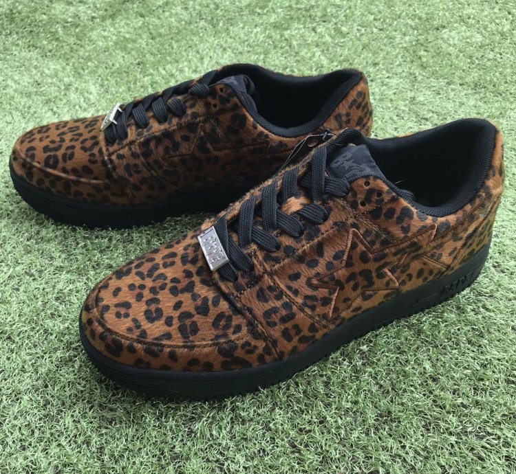 Bape Sta Leopard Fur