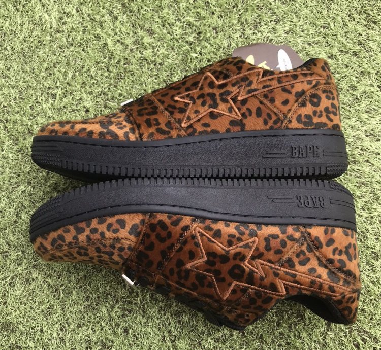 Bape Sta Leopard Fur