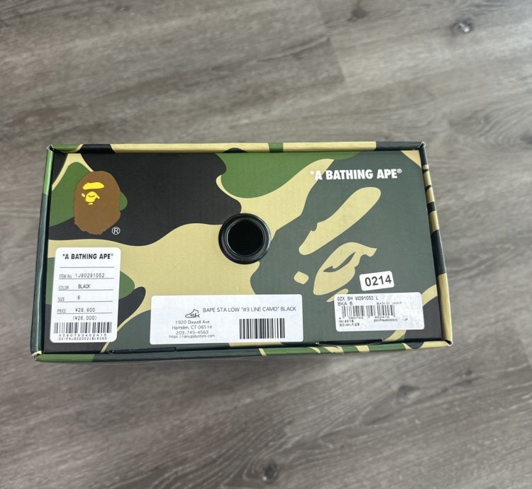 Bape Sta Low 3 Line Camo black