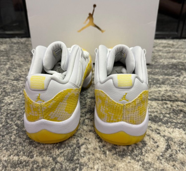 Nike Air Jordan 11 Retro Low yellow Snakeskin