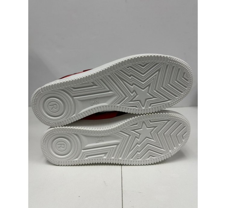 Bape Sta Low Camo Combo Red Size 9