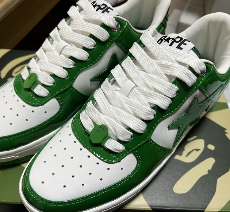 Bape Sta Low Green 2022 Sz8 5