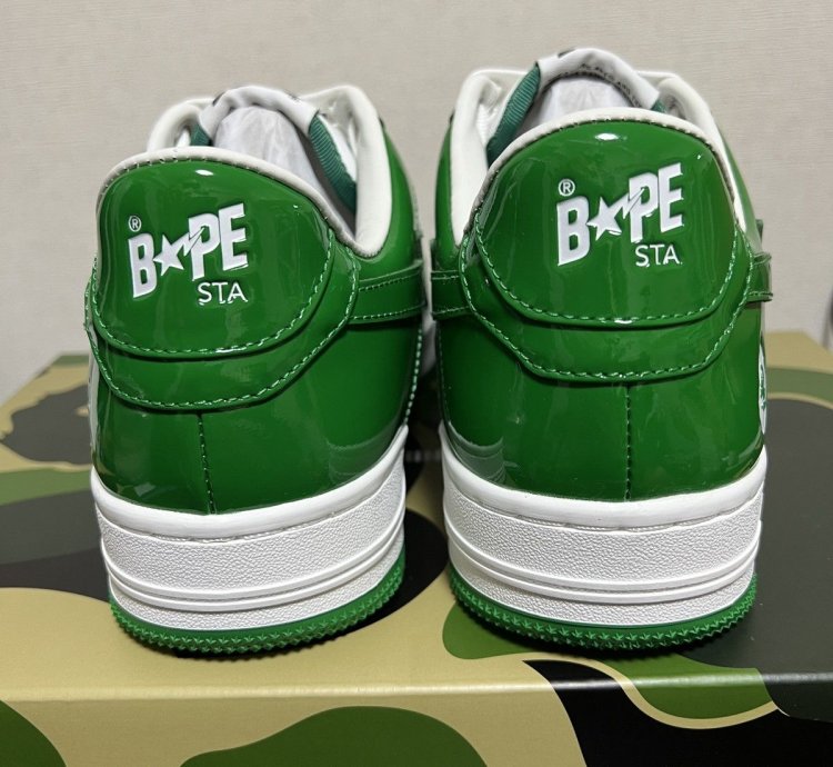 Bape Sta Low Green 2022 Sz8 5
