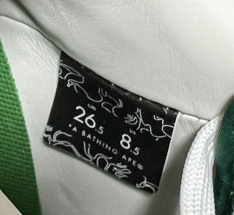 Bape Sta Low Green 2022 Sz8 5