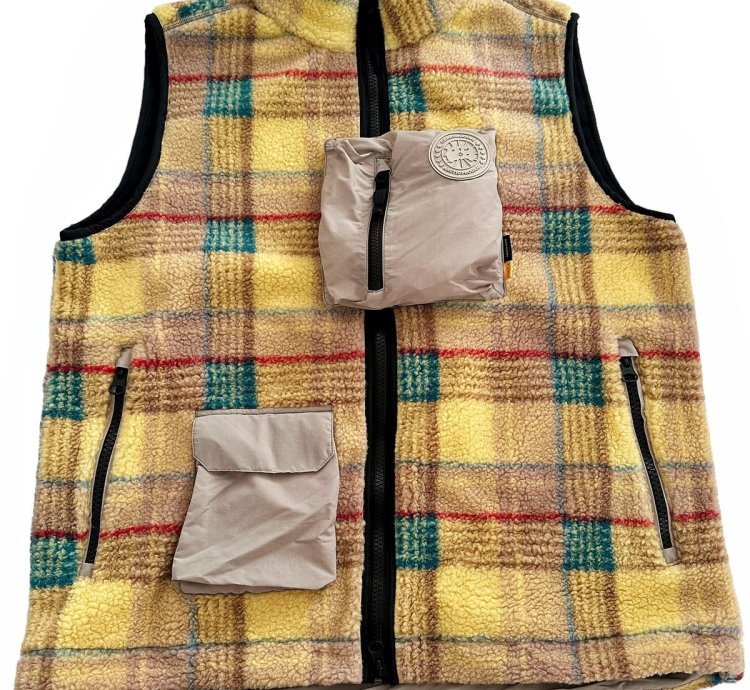 Nba Union La Legion Tartan Gold Fleece Vest