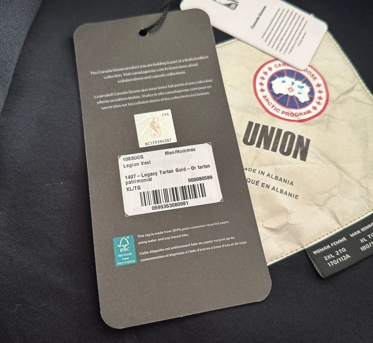 Nba Union La Legion Tartan Gold Fleece Vest