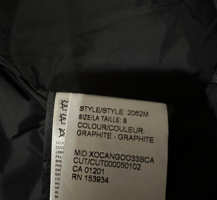 New Canada Goose Graphite Langford Parka