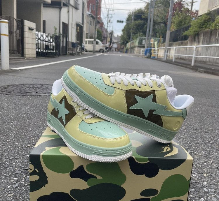 Bape Sta Nostalgic Yellow Green