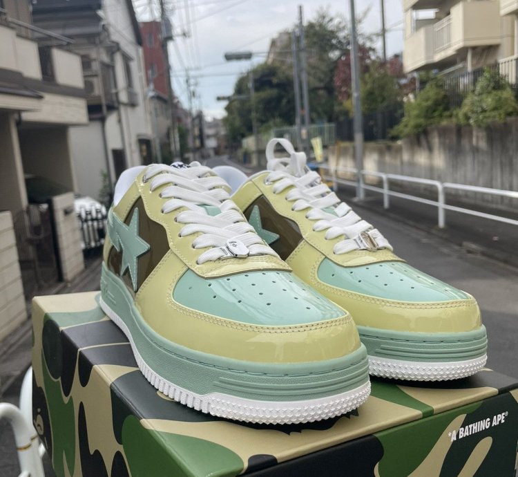 Bape Sta Nostalgic Yellow Green