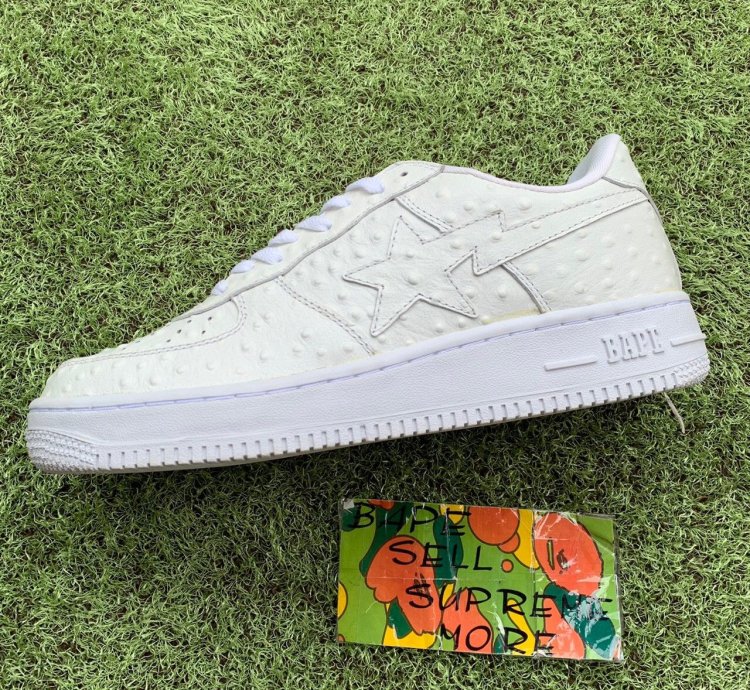 Bape Sta Ostrich White