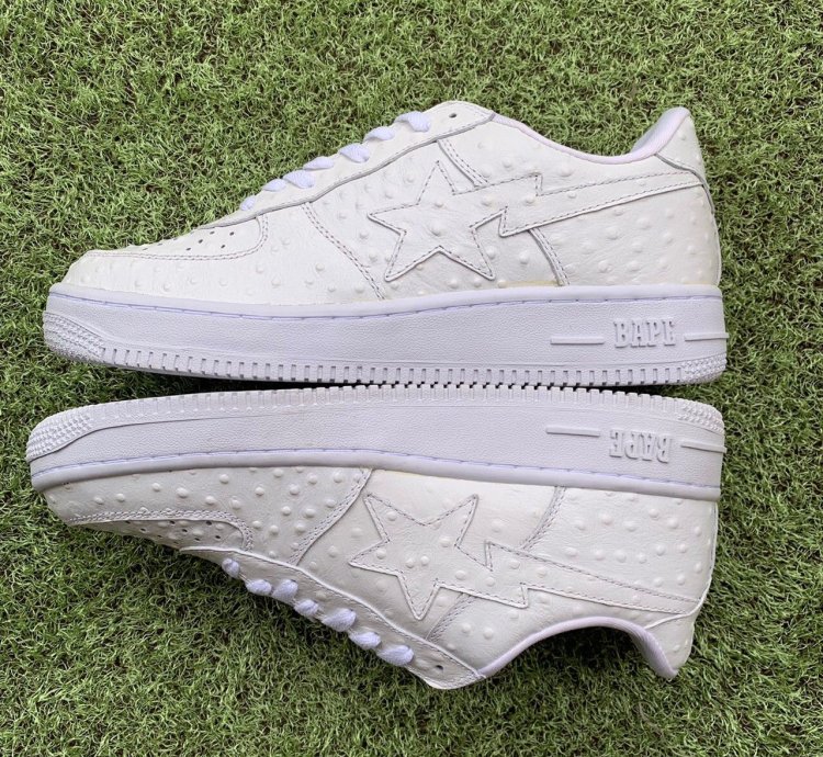 Bape Sta Ostrich White