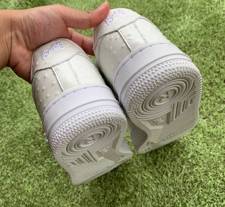 Bape Sta Ostrich White