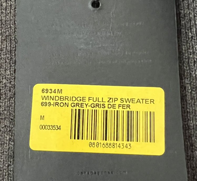 Nwt Black Label Iron Grey Windbridge Full-zipper Jacket