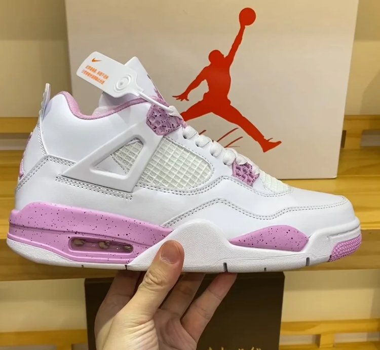 New Jordan 4 White Pink Oreo