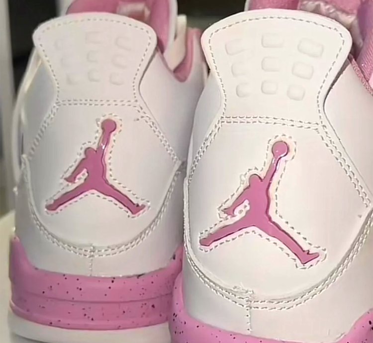 New Jordan 4 White Pink Oreo