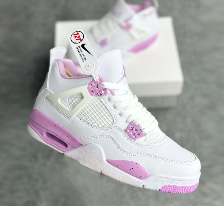 New Jordan 4 White Pink Oreo