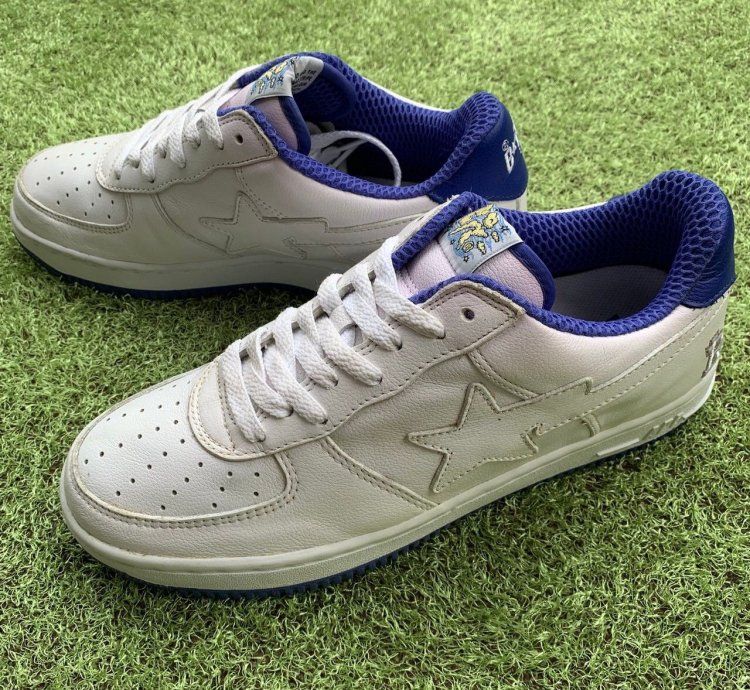 Bape Sta Revolver Leather White