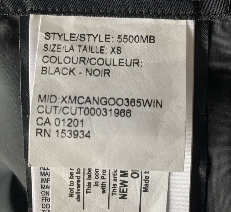 Nwt Canada Goose Brookvale Down Jacket Black Label Xs