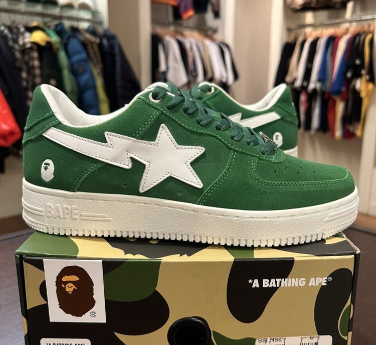 Bape Sta Suede Green