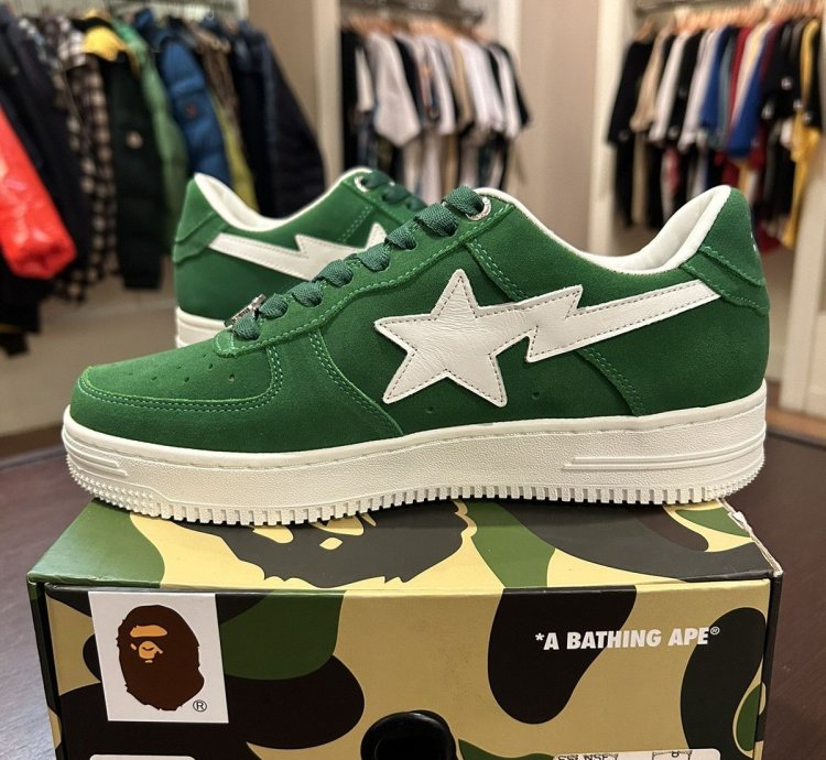 Bape Sta Suede Green