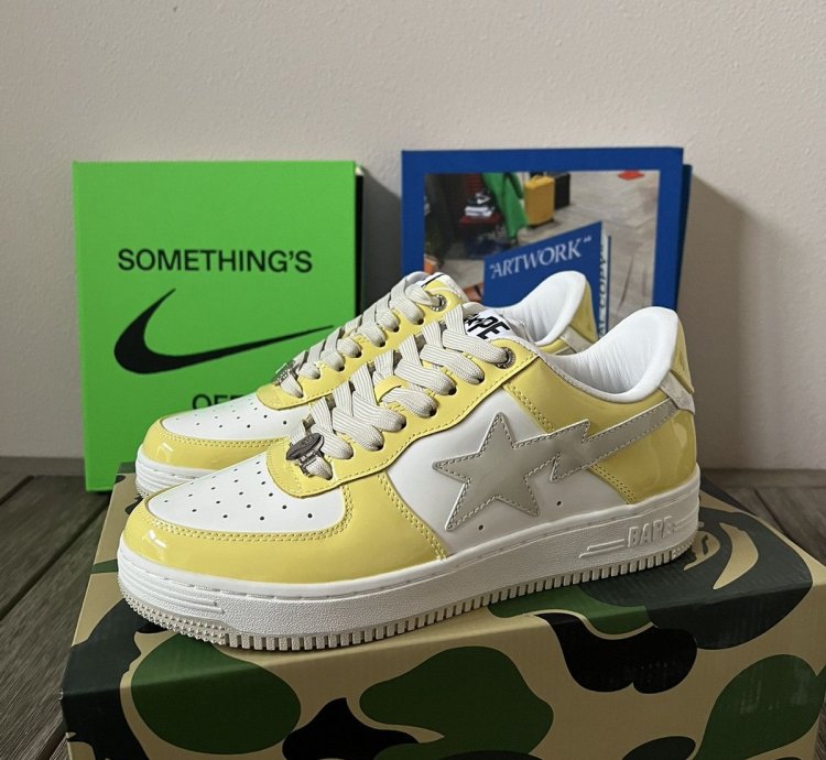 Bape Sta Yellow Ssense Sneakers