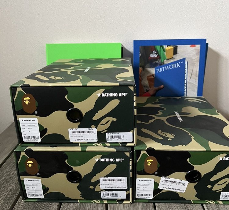 Bape Sta Yellow Ssense Sneakers
