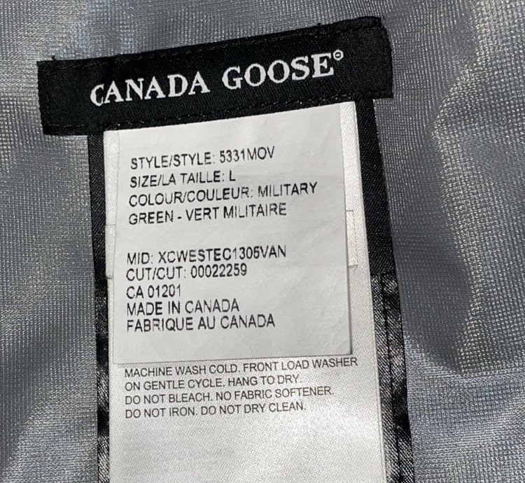 Ovo Canada Goose Timber Shell Jacket