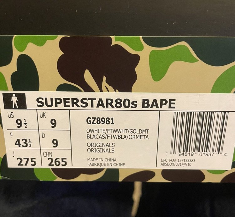 Bape Superstar 80s
