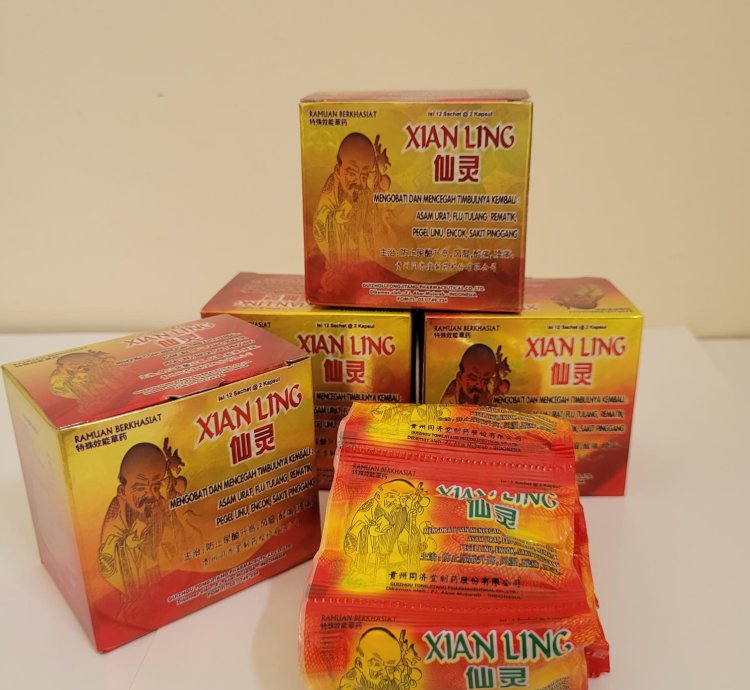 Xian Ling Herb Capsule For Gout Rheumatism 12 Box