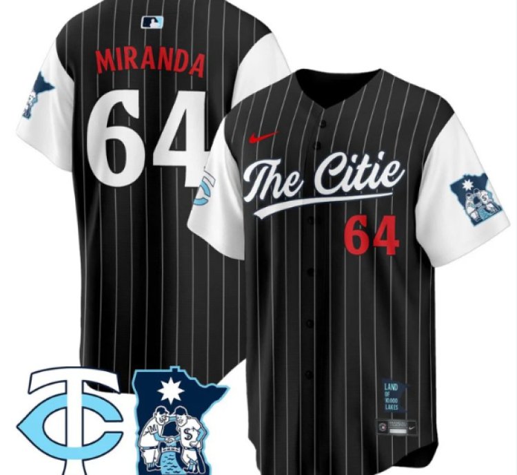 Jose Miranda Jersey 64 Minnesota Twins 2025 City Connect Concept Stitched Black