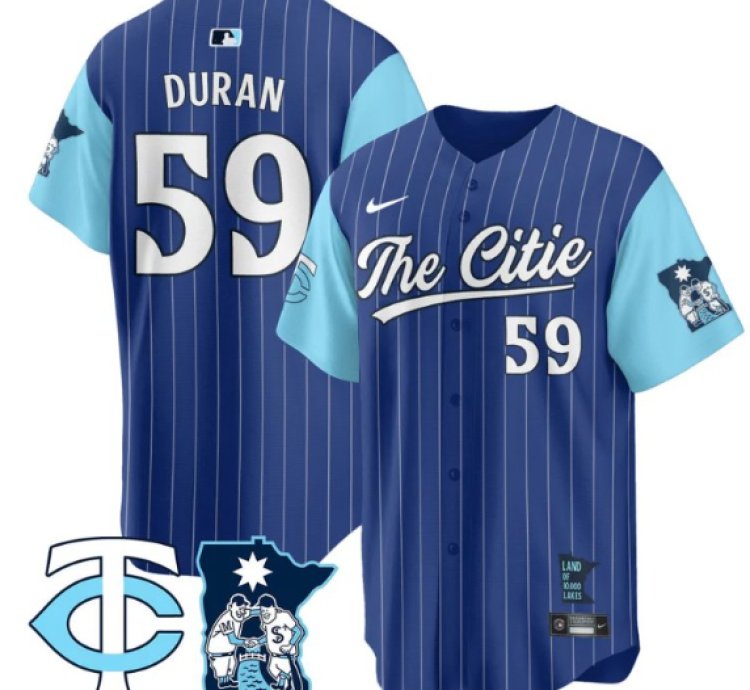 Jhoan Duran Jersey 59 Minnesota Twins 2025 City Connect Concept Stitched Royal
