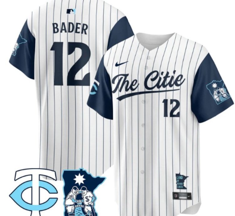 Harrison Bader Jersey 12 Minnesota Twins 2025 City Connect Concept Stitched White