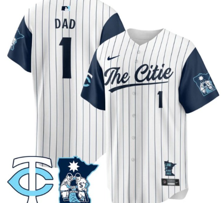 Dad Jersey 1 Minnesota Twins 2025 City Connect Concept Stitched White