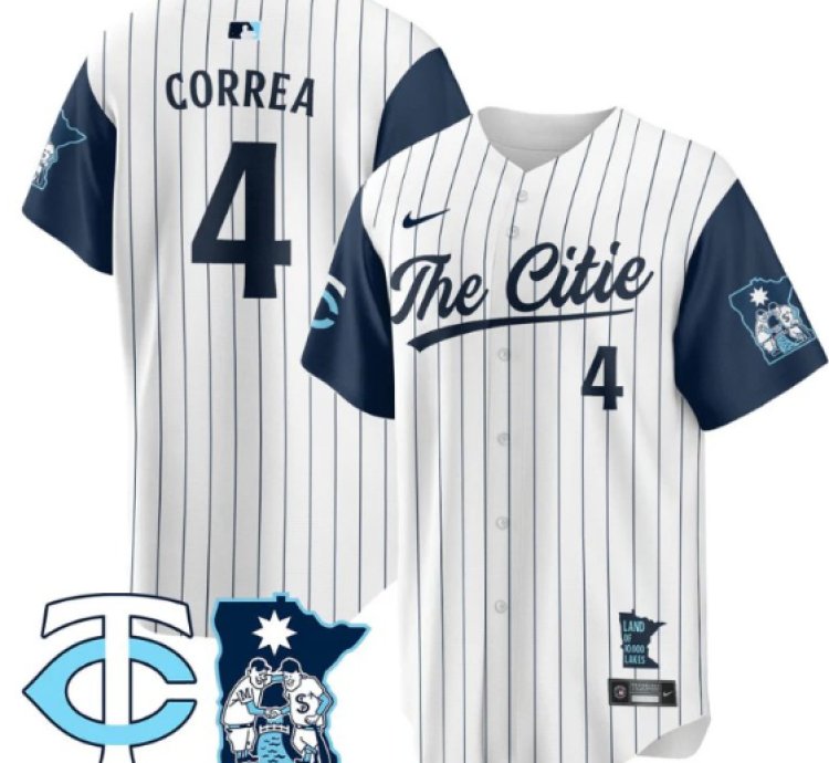 Carlos Correa Jersey 4 Minnesota Twins 2025 City Connect Concept Stitched White