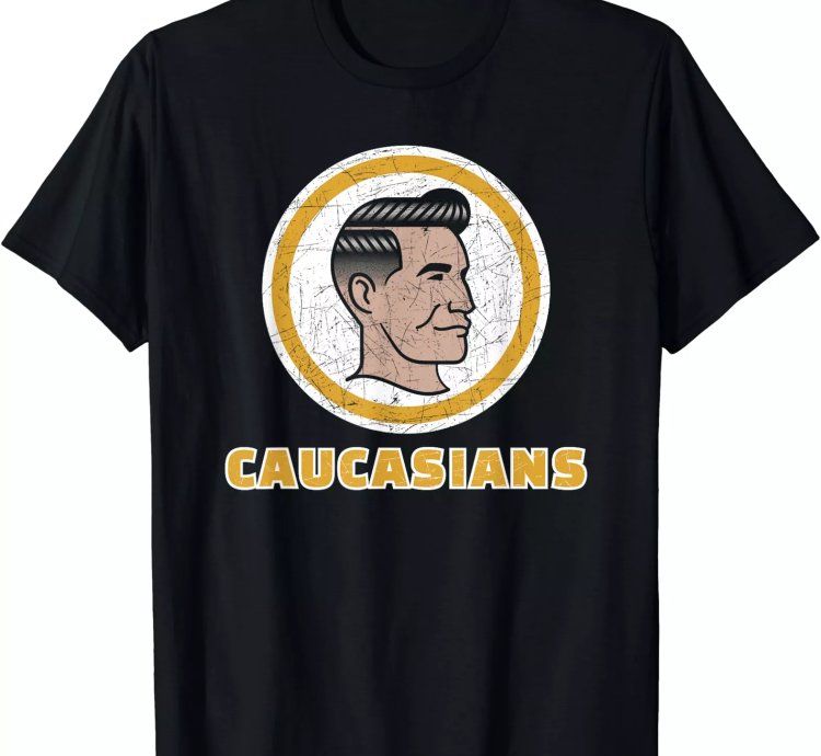 Caucasian Funny Vintage Caucasian Pride Gift T-shirt Size S-5xl