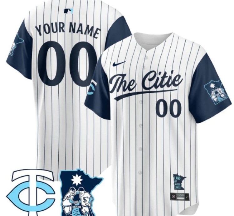 Custom Minnesota Twins Jersey 2025 City Connect Concept Stitched White