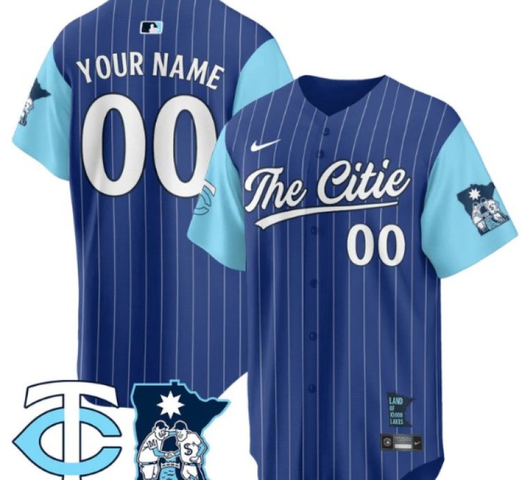 Custom Minnesota Twins Jersey 2025 City Connect Concept Stitched Royal