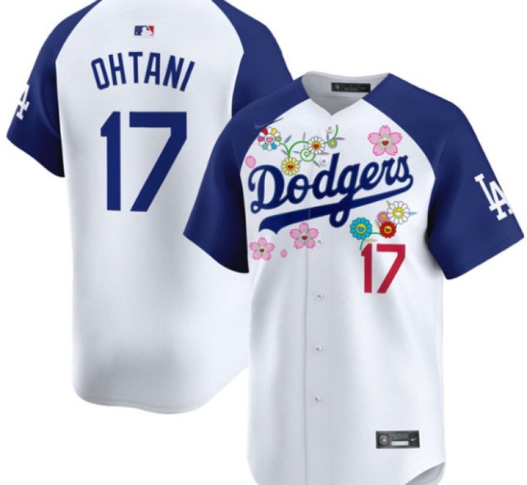 Shohei Ohtani Jersey 17 Dodgers X Takashi Murakami 2025 Vapor Limited Stitched Alternate