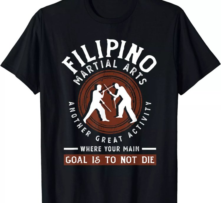 Arnis Escrima Sticks Filipino Martial Arts T-shirt Size S-5xl