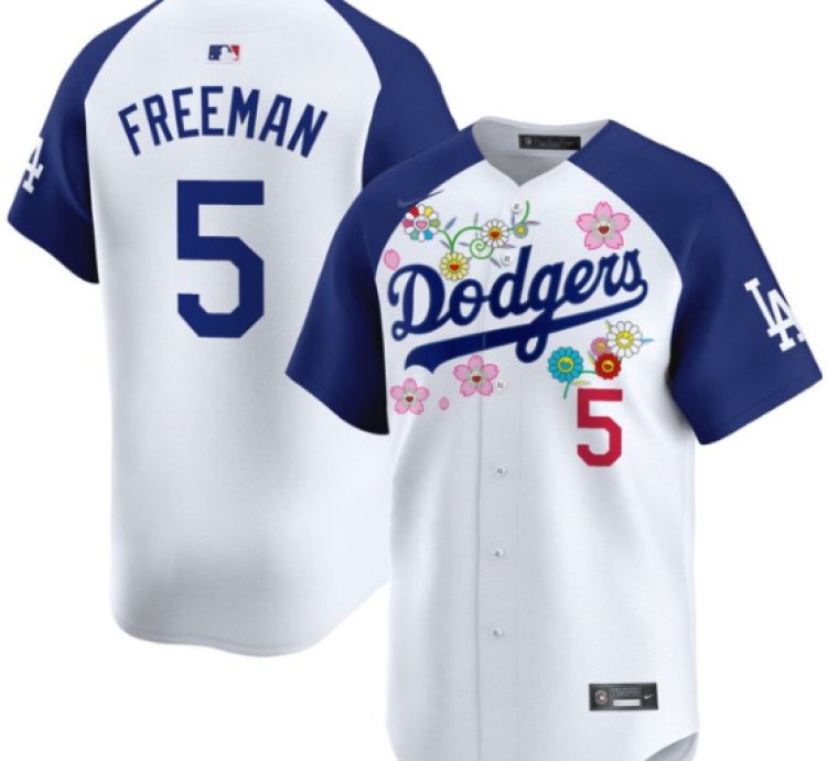 Freddie Freeman Jersey 5 Dodgers X Takashi Murakami 2025 Vapor Limited Stitched Alternate