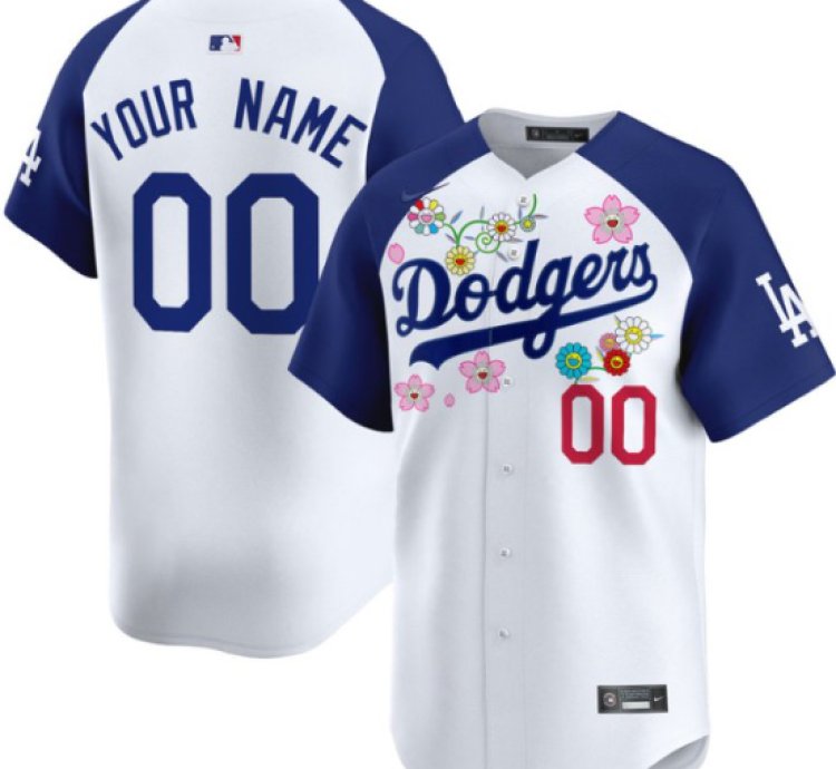 Custom Dodgers Jersey Takashi Murakami 2025 Vapor Premier Limited Stitched Alternate