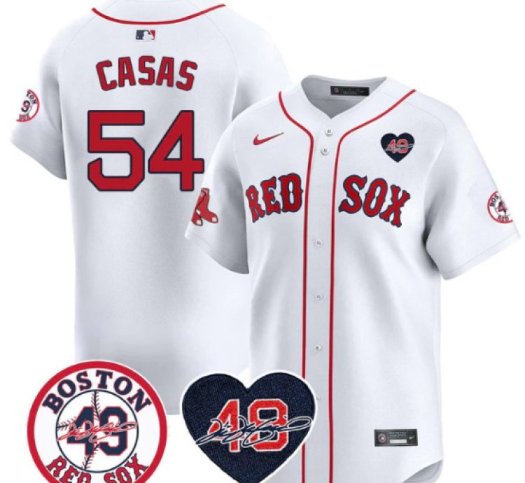 Triston Casas Jersey 54 Boston Red Sox Tim Wakefield Memorial Patch Stitched White