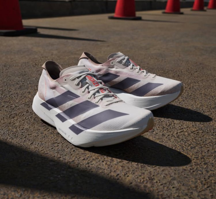 Adidas Adizero Adios Pro 4 chalk White Grey Strata Impact Orange