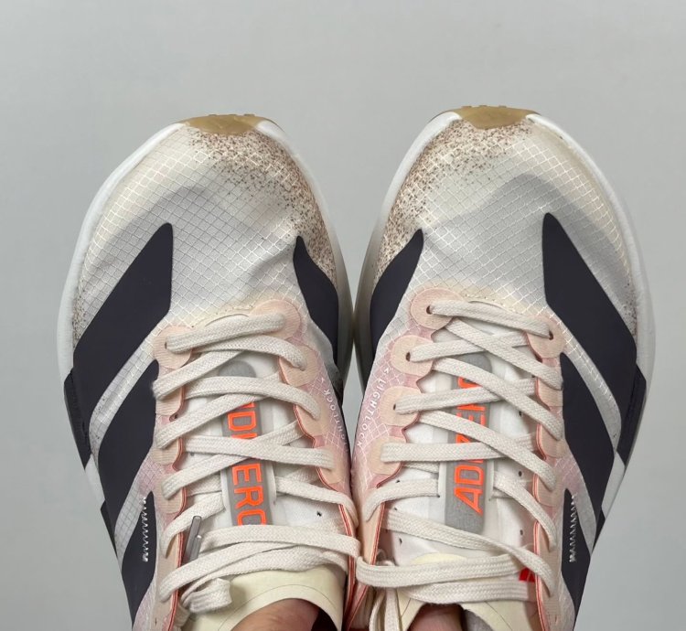 Adidas Adizero Adios Pro 4 chalk White Grey Strata Impact Orange