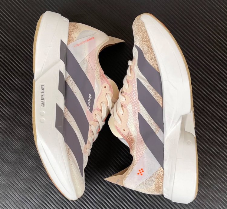 Adidas Adizero Adios Pro 4 chalk White Grey Strata Impact Orange